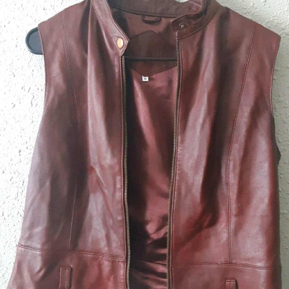 Faux Leather Vest